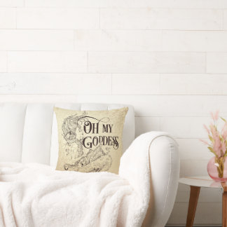 Almofada Sereia Deusa Marinha Submarina Travesseiro decorat