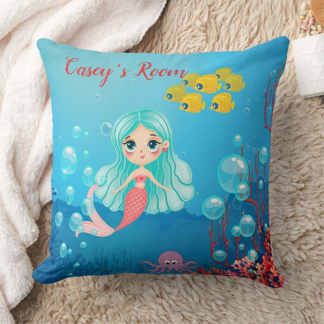 Almofada Sereia Personalizada (Cobertor)
