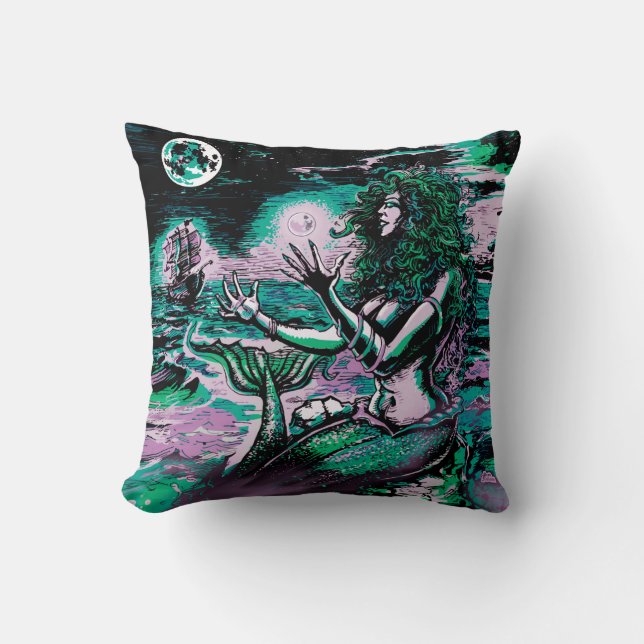 Almofada Sereia Siren Atlantis Pearl (Frente)