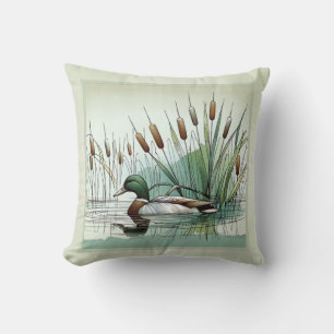 Almofada Serene Marshland Mallard Duck Entre os Leeds