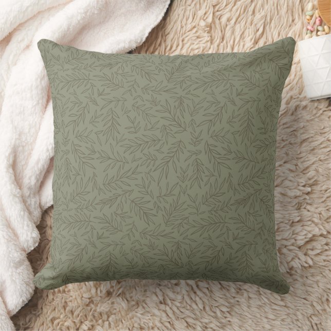 Almofada Serene Sage Green | Tone-on-Tone da Floresta Profu (Cobertor)