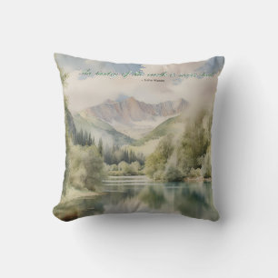 Almofada Serenidade aquarela "A poesia da Terra"