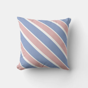 Almofada Serenidade Azul e Rosa do Quartz Degras Diagonais