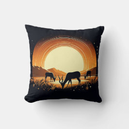 Almofada Serenidade em movimento inspirada no antílope