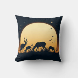 Almofada Serenidade em movimento inspirada no antílope