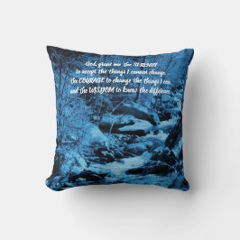 Almofada Serenity Prayer Blue Fluindo Inspiração