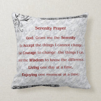 Almofada Serenity Prayer Travesseiro