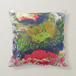 Almofada Série derretida do pastel - o acrílico derrama a