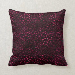 Almofada Série Leopard Burgundy e Dourada Design 3