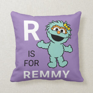 Almofada Sesame Street R é de Rosita Adicione seu Nome