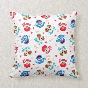 Almofada Sesame Street Tango, Elmo e Grover Pattern