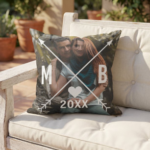Almofada Setas de Coração Personalizadas Personalizadas c