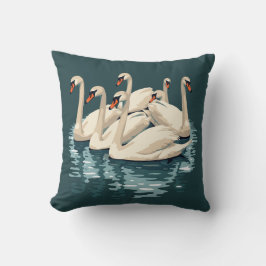 Almofada Sete Cisnes A Nadar Estilo De Estilo De Corte 4