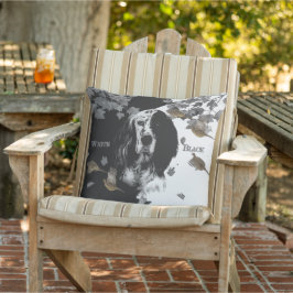 Almofada Setor inglês preto e branco