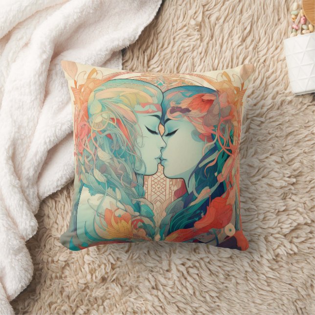 Almofada Seu Amor, Seu Caminho | Estilo de Deco de Beijo Lé (Cobertor)