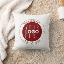 Seu logotipo e texto personalizável | Cor vermelho