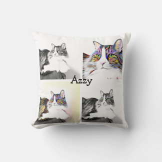 Almofada Seu nome de gato, incrível gato moderno