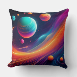 Almofada Seu próprio espaço na lua