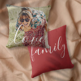 Almofada Seu Script de Foto de Família Favorito Amor