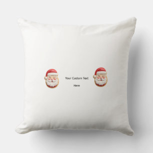 Almofada Seu Texto Personalizado Biscoito de Natal do Papai