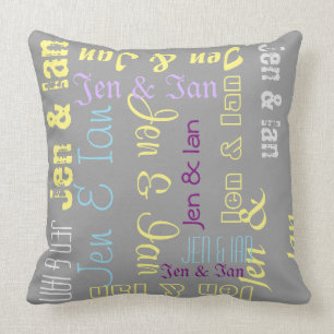 Almofada Seu travesseiro decorativo feito sob encomenda 20"