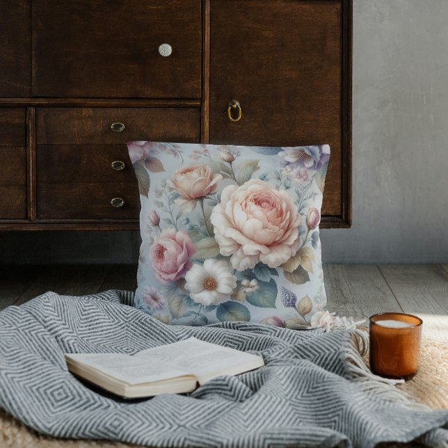 Almofada Shabby Chic Rosa Antiga  (Criador carregado)