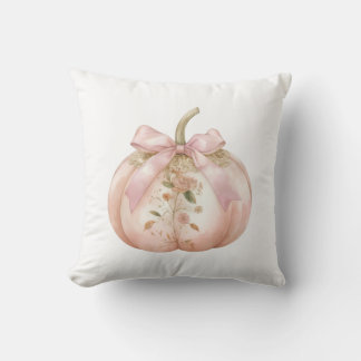 Almofada Shabby Chic Rosa Floral Abóbora Coquette Outono