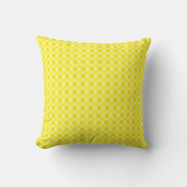 Almofada Shades of Yellow Checkered (Frente)