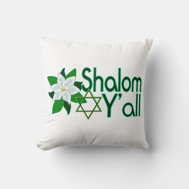 Almofada Shalom você magnólia (Frente)