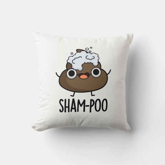 Almofada Sham-Poo Engraçado Com Bolhas De Shampoo (Frente)