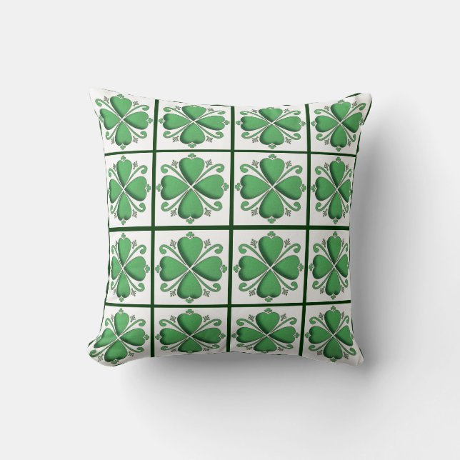 Almofada Shamrock/Travesseiro Clover (Frente)