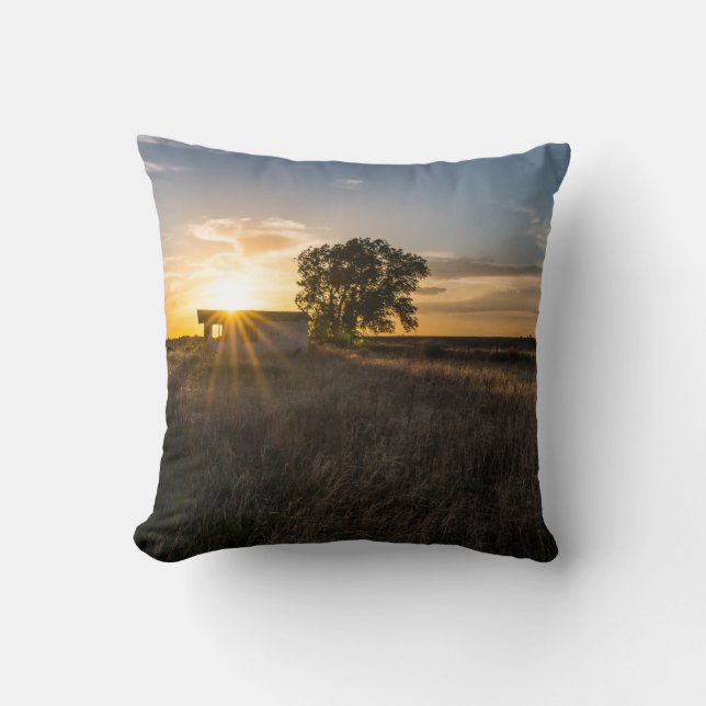 Almofada Shed Colorado Sunset abandonado (Frente)