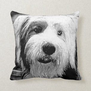 Almofada Sheepdog inglês velho