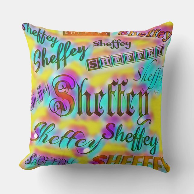 Almofada Sheffey Amarelo e Rosa (Frente)