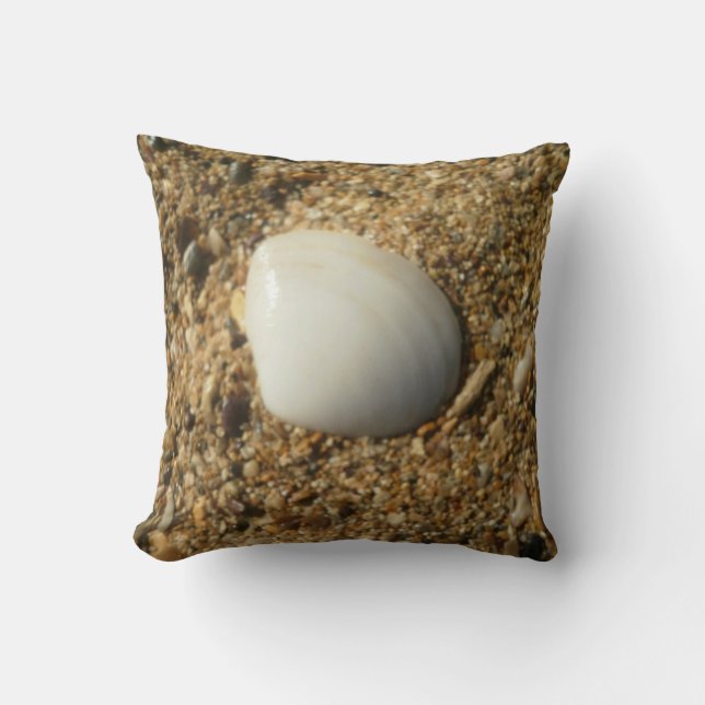 Almofada Shell na areia (Frente)