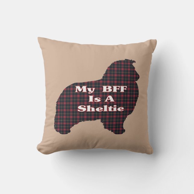Almofada Sheltie BFF Gifts (Frente)