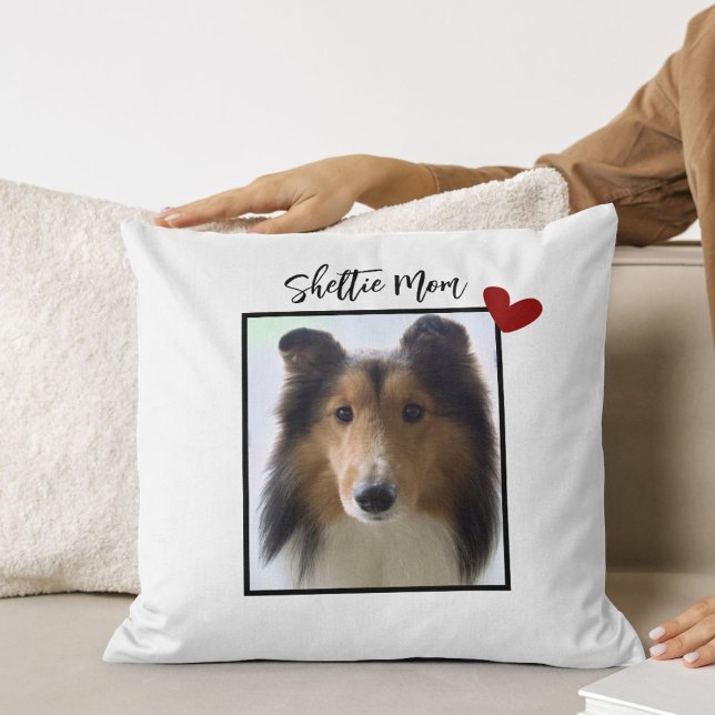 Almofada Shetland Sheepdog Photo Sheltie Mãe (Criador carregado)