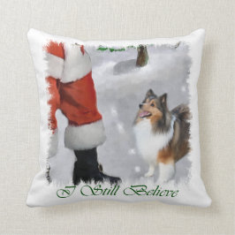Almofada Shetland Sheepdog Sheltie Christmas