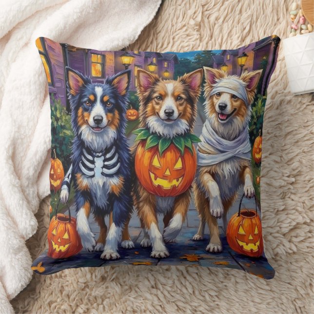 Almofada Shetland Sheepdogs in Halloween Costumes (Cobertor)