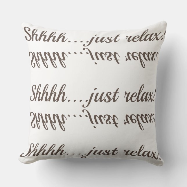Almofada Shhh….apenas relaxe! (Frente)