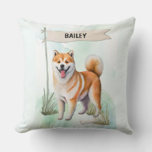 Shiba Inu Aquarela Cachorro Personalizado