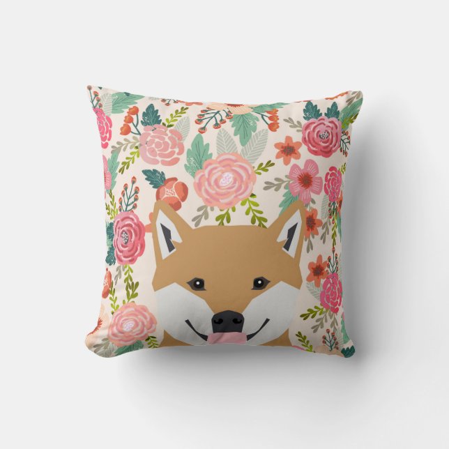 Almofada Shiba Inu, cão de raça travesseiro (Frente)