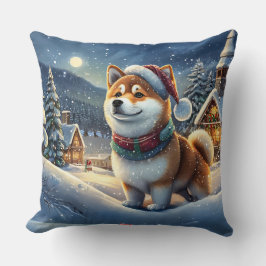 Almofada Shiba Inu Holiday Design por Rich AMeN Gill