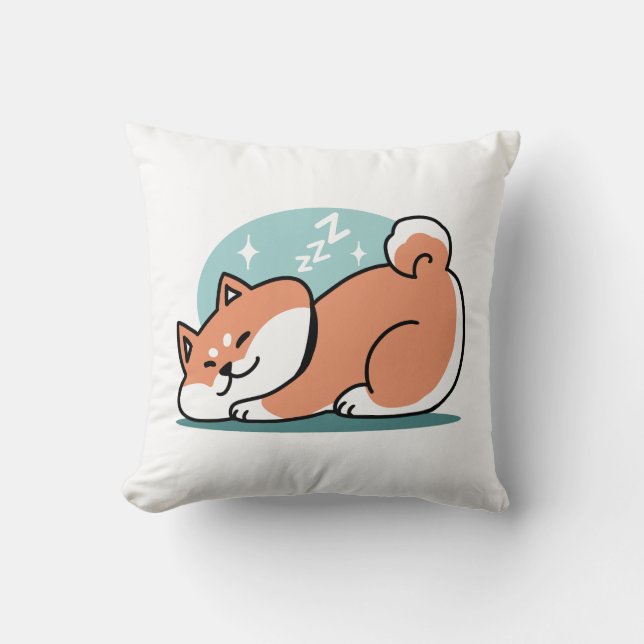 Almofada Shiba Inu Relaxa Arte: Apenas uma Shiba Mentira Ba (Frente)