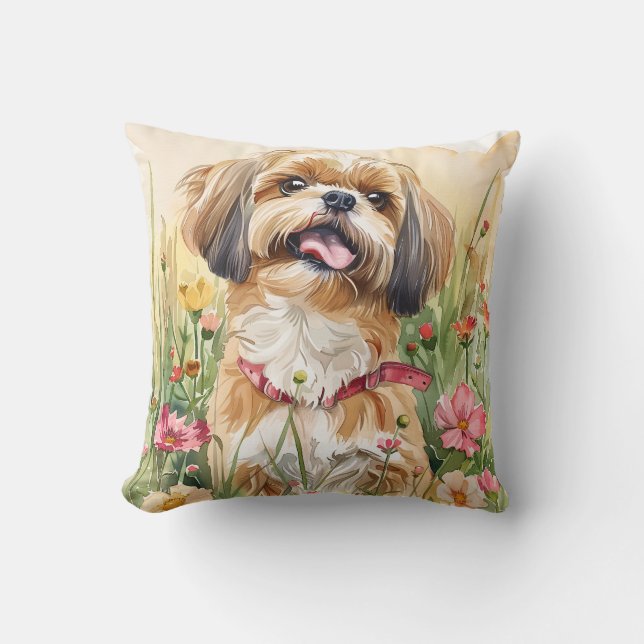 Almofada Shih Tzu Travesseiro decorativo (Frente)