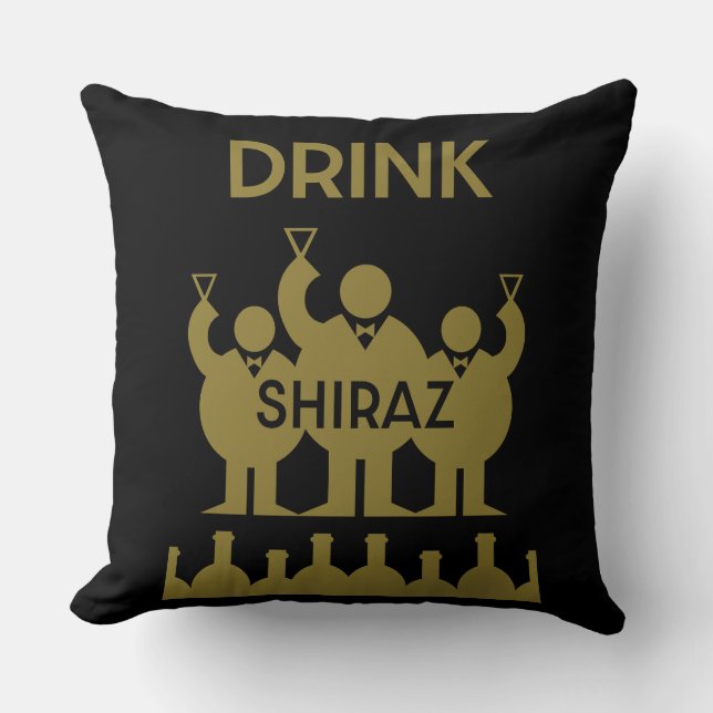 Almofada Shiraz Wine Drinkers (Frente)