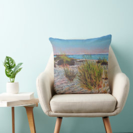 Almofada Shore Beach Pastel Art