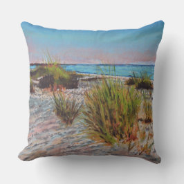 Almofada Shore Beach Pastel Art