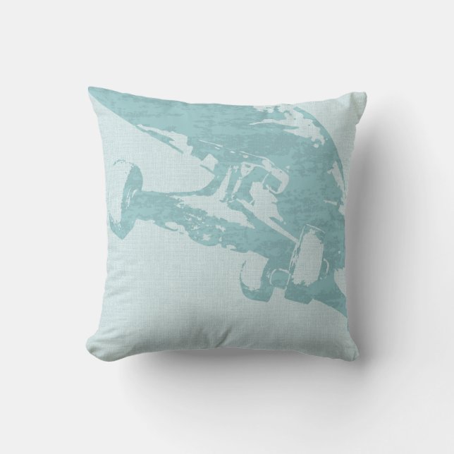 Almofada Shuvit Empurrão-ele azul de Seafoam do travesseiro (Frente)