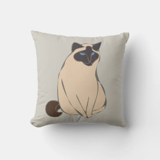 Almofada Siamese Cat Throw Pillow